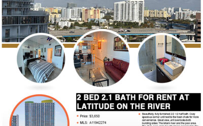 For Rent 2 Bedroom 2.5 Bath for $3650 at Latitude On the River